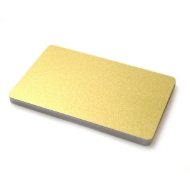 Picture of Blank thin gold cards - 480 micron, 0.48 mm (WHITE CORE). 70102028LI420