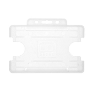 Picture of Bio ID badge Cardholder/carrying face open plastic frosted/clear (horizontal/landscape). 60270450