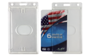 Picture of Cardholder/carrying case rigid plastic with lock clear (vertical/portrait). 60270289