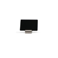 Billede af Lille rund metal holder til kort i rustfrit stål. 60270225