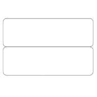 Picture of Blank white 2-up e.g. name tags / price tag cards - CR80. 70102045