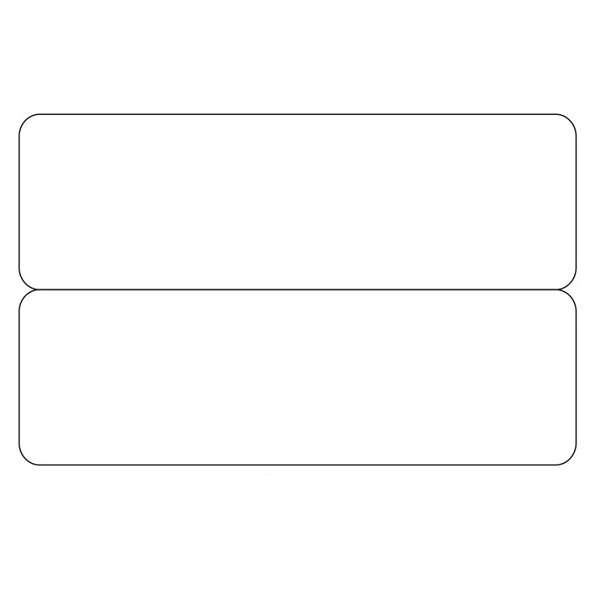 Picture of Blank white 2-up e.g. name tags / price tag cards - CR80. 70102045