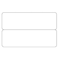 Picture of Blank silver 2-up e.g. name tags / price tag cards - CR80. 70102098