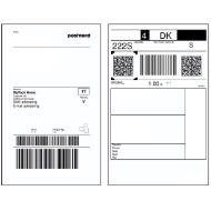 Picture of White Zebra 1-Pack Label DT 4X6 (102x152 mm) 475/ROLL PE DQP 3000. 800264-605_1