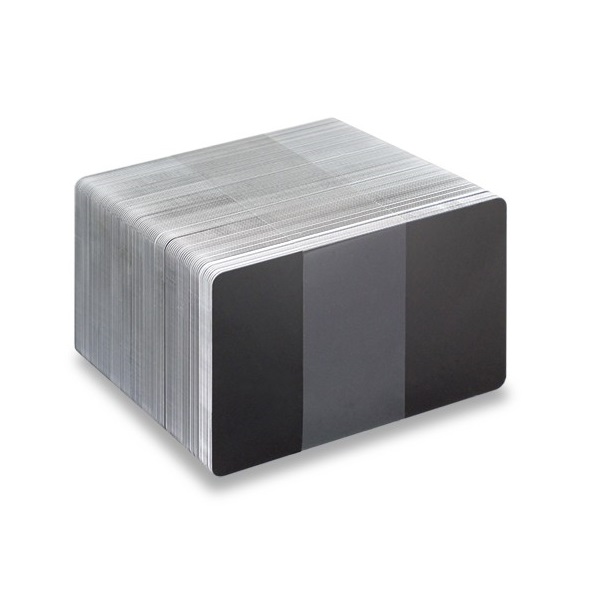 Picture of Blank matt black cards - CR80 (WHITE CORE). 70102044VK