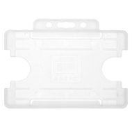 Picture of Bio ID badge Cardholder/carrying face open plastic frosted/clear (horizontal/landscape). 60270450