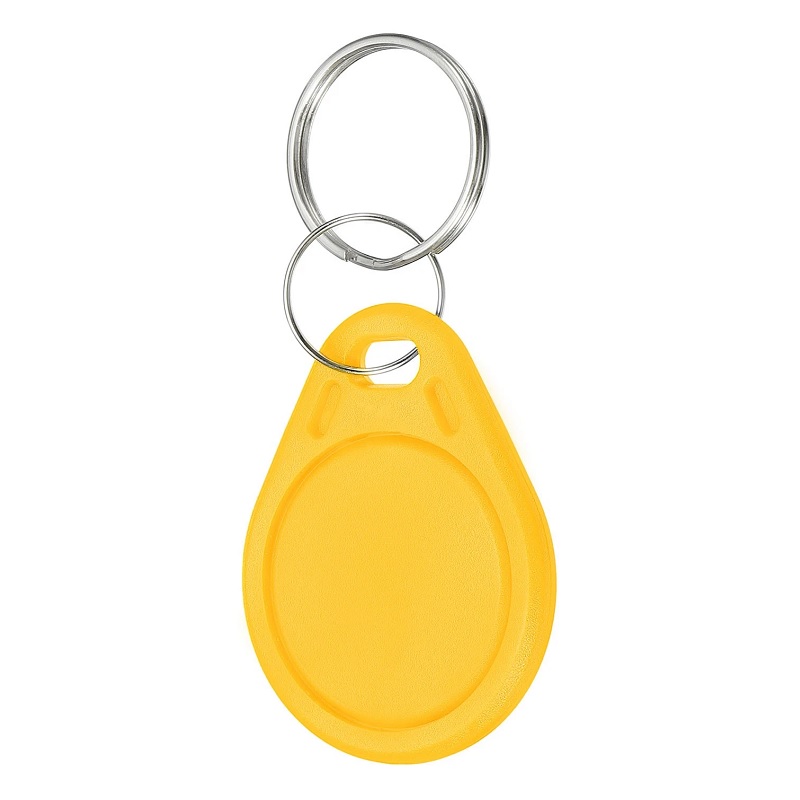 Bild von Yellow rewriteable Key fob 13.56 MHz. 13.56 Compatible 1K Magic UID – Changeable UID. Keyfob. 70102947 (DE,SE,NO,FI,RO,PL)