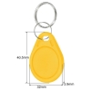 Bild von Yellow rewriteable Key fob 13.56 MHz. 13.56 Compatible 1K Magic UID – Changeable UID. Keyfob. 70102947 (DE,SE,NO,FI,RO,PL)